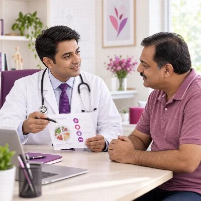 Doctor discussing a wellness plan with a patient